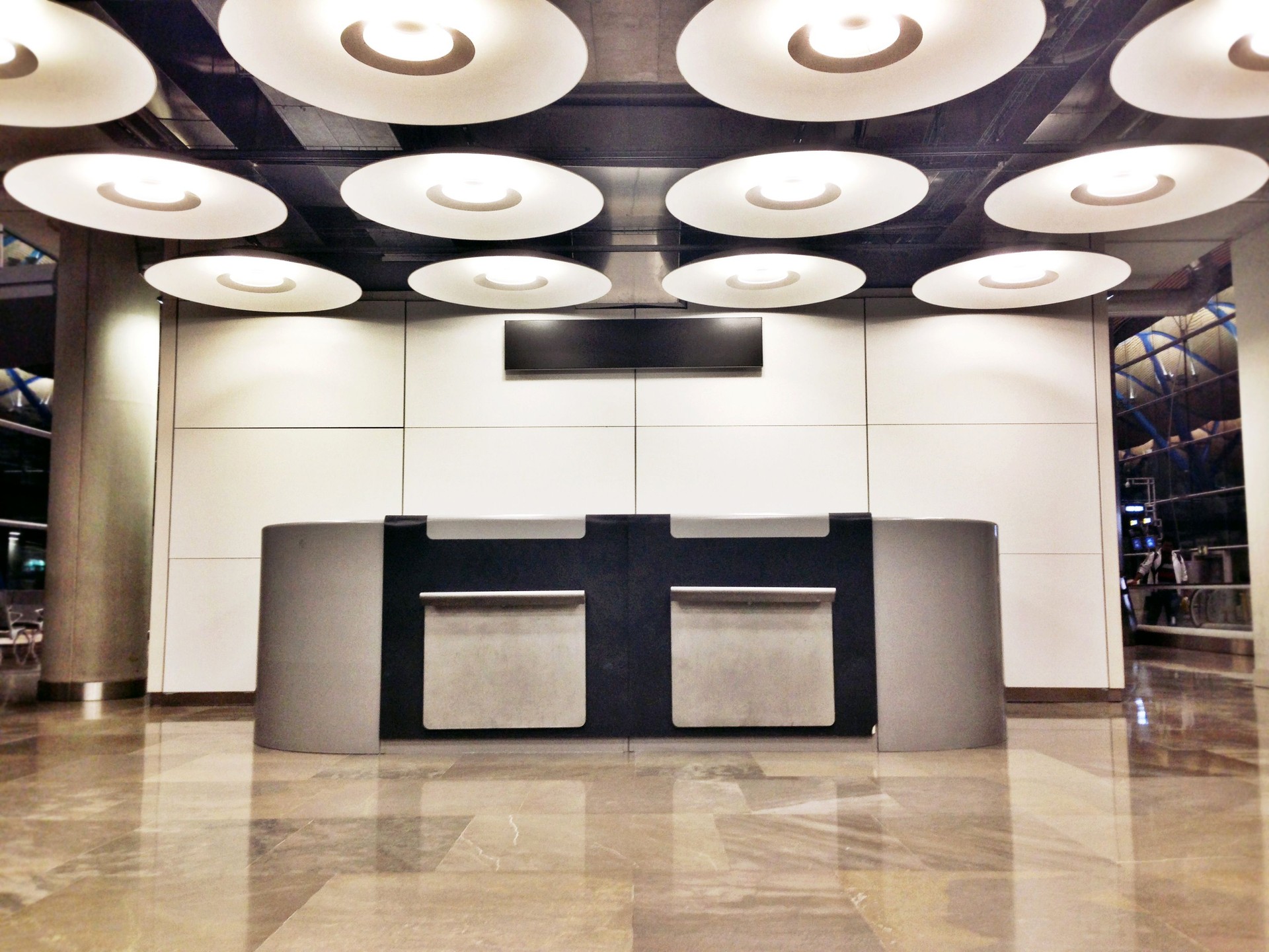 Counter in Madrid Airport
